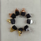 Raw Black Tourmaline Crystal Connector | Protection & Grounding Stone Pendant
