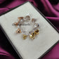 Crystal Quartz Raw Connector Pendants | Rough Electroplated DIY Handmade Charms