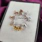 Crystal Quartz Raw Connector Pendants | Rough Electroplated DIY Handmade Charms