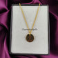 Personalized “Hug & Kiss” Necklace | Engraved Coin Layering