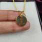 Personalized “Hug & Kiss” Necklace | Engraved Coin Layering