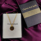 Personalized “Hug & Kiss” Necklace | Engraved Coin Layering