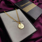 Personalized “Yours Forever” Necklace | Engraved Gold Plated Coin