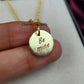 Personalized Be Mine Necklace | Engraved Gold Charm Handmade