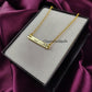 Personalized “All I Need Is Love” Necklace | Engraved Bar