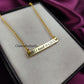 Personalized “All I Need Is Love” Necklace | Engraved Bar