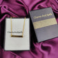 Personalized “All I Need Is Love” Necklace | Engraved Bar