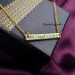 Personalized “All I Need Is Love” Necklace | Engraved Bar