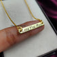 Personalized Love You Mom Necklace | Engraved Bar