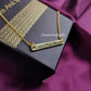Personalized Love You Mom Necklace | Engraved Bar
