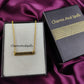I Love My Girlfriend Necklace | Personalized Engraved Bar