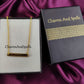 Personalized Be Mine Valentine Necklace | Engraved Bar