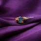 Raw Ethiopian Opal Ring | Electroplated Boho Fire Opal Handmade
