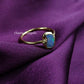 Raw Ethiopian Opal Ring | Electroplated Boho Fire Opal Handmade