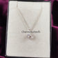 Raw Clear Crystal Necklace | Natural Gemstone Pendant Silver Plated Jewelry