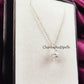 Raw Clear Crystal Necklace | Natural Gemstone Pendant Silver Plated Jewelry