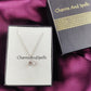 Raw Clear Crystal Necklace | Natural Gemstone Pendant Silver Plated Jewelry