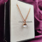 Raw Crystal Quartz Necklace | Electroplated Copper Minimalist Charm Jewelry