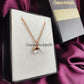 Raw Crystal Quartz Necklace | Electroplated Copper Minimalist Charm Jewelry