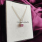Raw Pink Tourmaline Necklace | Natural Crystal Dainty Necklace October Birthstone