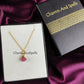 Raw Pink Tourmaline Necklace | Natural Crystal Necklace October Birthstone