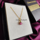 Raw Pink Tourmaline Necklace | Natural Crystal Necklace October Birthstone