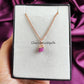 Raw Pink Tourmaline Necklace | Natural Crystal Necklace Rose Gold October Birthstone