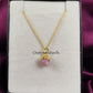 Raw Pink Opal Necklace | October Birthstone Pendant Healing Gemstone Jewelry