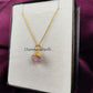 Raw Pink Opal Necklace | October Birthstone Pendant Healing Gemstone Jewelry
