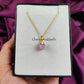 Raw Pink Opal Necklace | October Birthstone Pendant Healing Gemstone Jewelry
