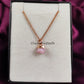 Raw Pink Opal Necklace | Natural Gemstone Pendant October Birthstone Jewelry