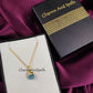 Raw Neon Apatite Necklace | Natural Gemstone Pendant Yellow Gold Jewelry