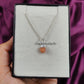 Raw Sunstone Necklace | Orange Rough Stone Pendant Silver Plated Jewelry