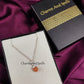 Raw Sunstone Necklace | Orange Rough Stone Pendant Silver Plated Jewelry