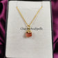 Raw Sunstone Necklace | Natural Gemstone Pendant Gold Plated Boho Jewelry