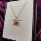 Raw Sunstone Necklace | Natural Gemstone Pendant Gold Plated Boho Jewelry