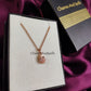 Raw Sunstone Necklace | Natural Crystal Pendant Rose Gold Plated Jewelry