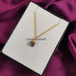 Raw Fluorite Necklace | Natural Crystal Pendant Gold Plated Chunky Jewelry Gift