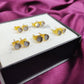 Raw Clear Quartz Stud Earrings | Natural Crystal Earrings Healing Stone