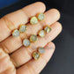 Raw Golden Rutile Stud Earrings | Tiny Gold Crystal Boho Healing Jewelry