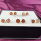Raw Sunstone Stud Earrings | Natural Crystal Earrings July Birthstone