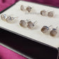 Raw Clear Quartz Stud Earrings | Natural Crystal Earrings April Birthstone