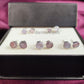 Raw Pink Opal Stud Earrings | Tiny Rough Crystal Earrings October Birthstone