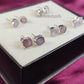 Raw Pink Opal Stud Earrings | Tiny Rough Crystal Earrings October Birthstone