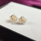 Raw Rainbow Moonstone Star Stud Earrings | Tiny Celestial Wire Wrapped Jewelry