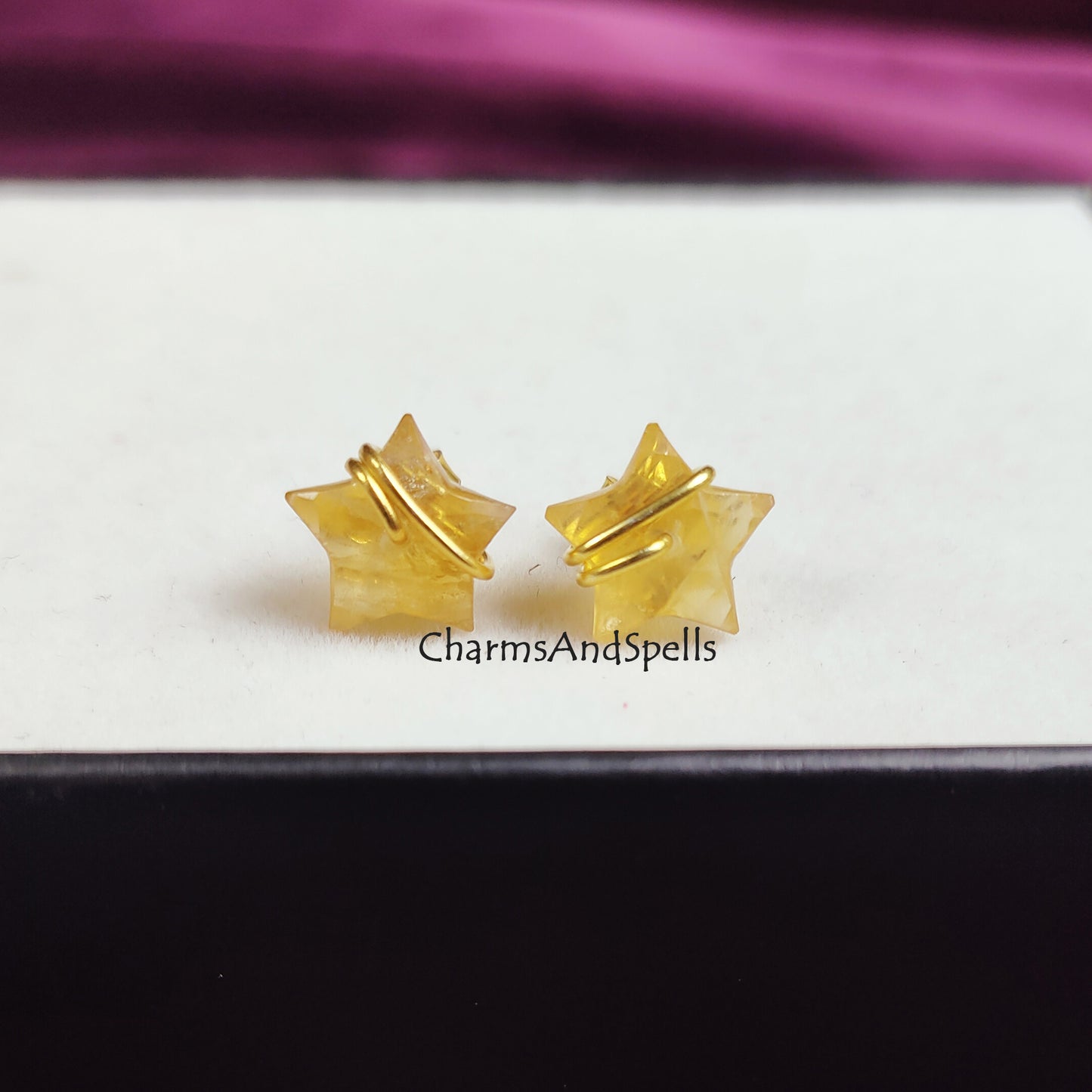 50% OFF Natural Citrine Stud Earrings, Dainty Earrings Stud, Star Stud Earrings, Dainty Gemstone Earrings, Wholesale Suppliers, Gift For Her