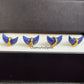 Raw Lapis Lazuli Crescent Stud Earrings | Tiny Blue Crystal Chakra Jewelry