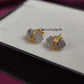 Black Rutile Pencil Point Stud Earrings | Ethnic Gemstone Black Stone