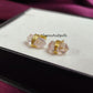 Light Pink Rose Quartz Pencil Point Stud Earrings | Heart Chakra Self-Love