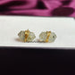 Prehnite Pencil Point Stud Earrings | Green Gemstone Healing Jewelry